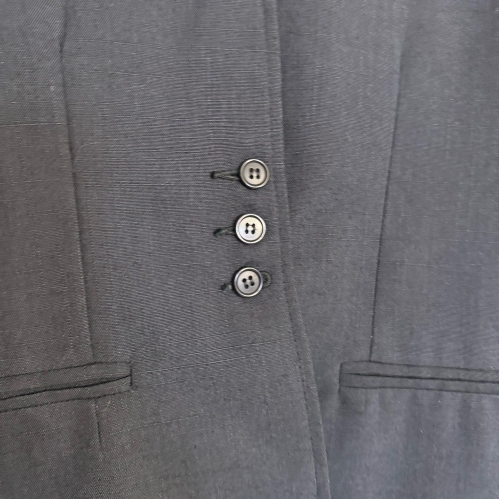 Vintage Oscar De La Renta Black Blazer Jacket Sz 13/14 Designer Business Preppy View 6